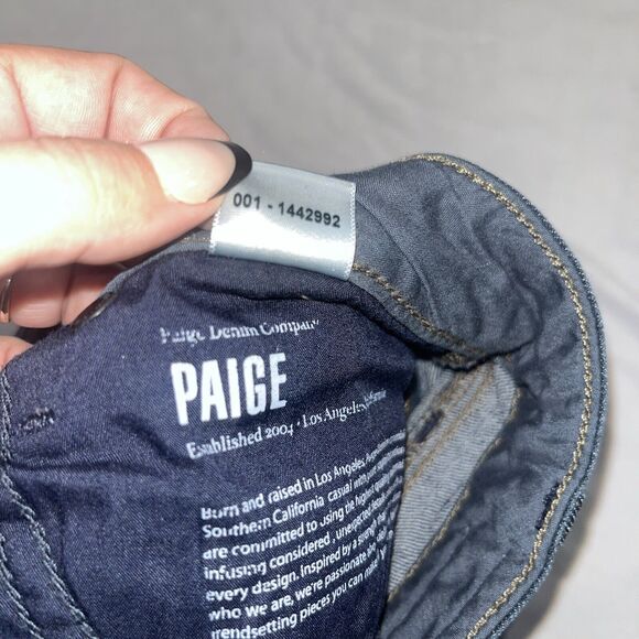 PAIGE Dark Blue Boot Cut Jeans - Picture 10 of 10